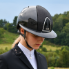 KEP ITALIA CROMO 2.0 SHINE BLACK Kask jeździecki SZEROKI DASZEK